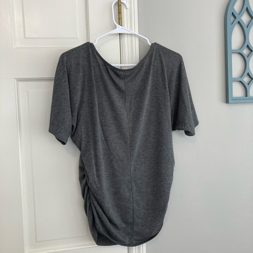 Espresso Charcoal Floral Women's Tee - Picture 5 of 6